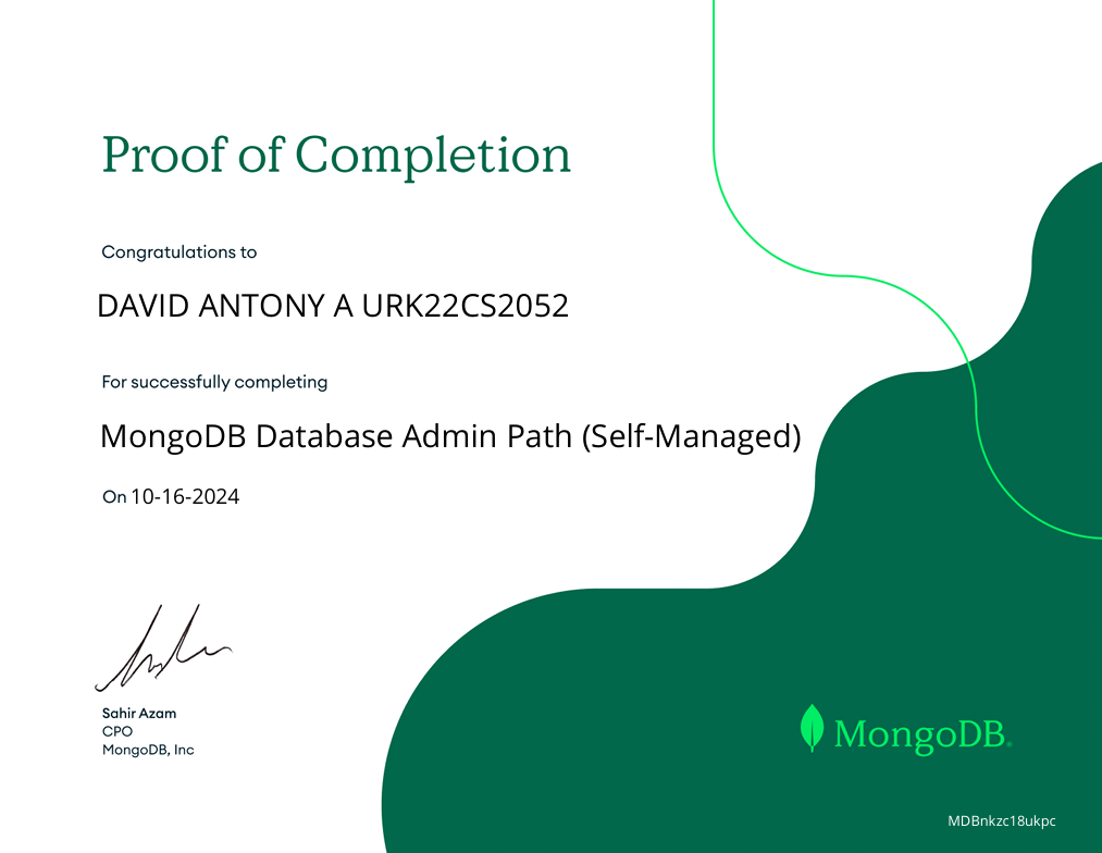 MongoDB Database Admin